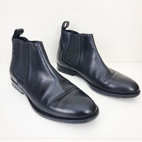 Jenni Kayne Leather Chelsea Boots in Black 37 7 - Picture 3 of 10
